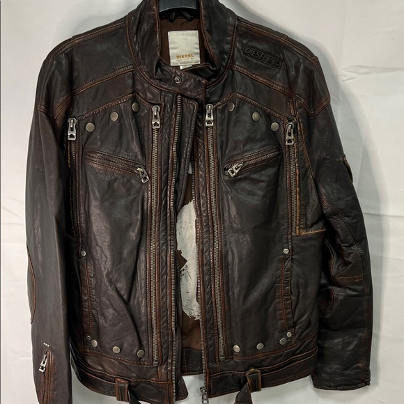 Diesel Other - Diesel Brown Distressed  Bomber Jacket